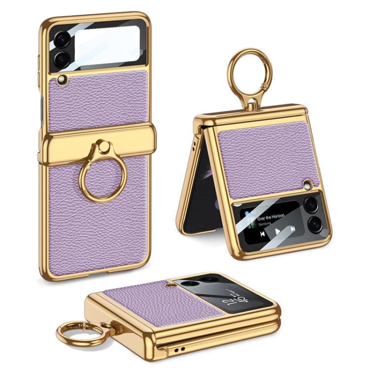 Custodia in pelle a conchiglia per Samsung Galaxy Z Flip3 5G