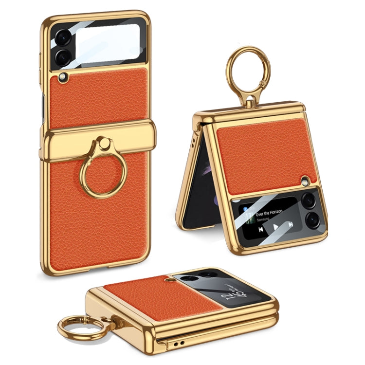 Custodia in pelle a conchiglia per Samsung Galaxy Z Flip3 5G