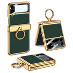 Custodia in pelle a conchiglia per Samsung Galaxy Z Flip3 5G
