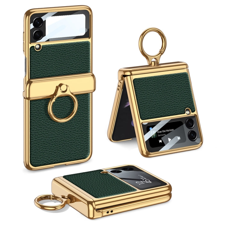 Custodia in pelle a conchiglia per Samsung Galaxy Z Flip3 5G