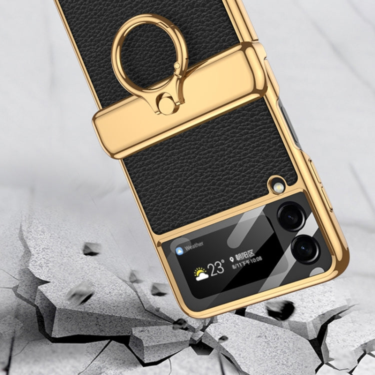 Custodia in pelle a conchiglia per Samsung Galaxy Z Flip3 5G