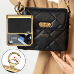 Custodia in pelle a conchiglia per Samsung Galaxy Z Flip3 5G