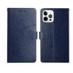 Custodia portafoglio in pelle per iPhone 14 con cavalletto