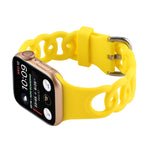 Cinturino in silicone cavo per Apple Watch Series, 7 41mm / 6&SE&5&4 40mm / 3&2&1 38mm