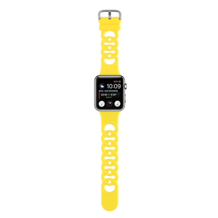 Cinturino in silicone cavo per Apple Watch Series, 7 41mm / 6&SE&5&4 40mm / 3&2&1 38mm