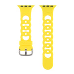 Cinturino in silicone cavo per Apple Watch Series, 7 41mm / 6&SE&5&4 40mm / 3&2&1 38mm