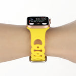 Cinturino in silicone cavo per Apple Watch Series, 7 41mm / 6&SE&5&4 40mm / 3&2&1 38mm