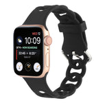 Cinturino in silicone cavo per Apple Watch Series, 7 41mm / 6&SE&5&4 40mm / 3&2&1 38mm
