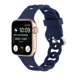 Cinturino in silicone cavo per Apple Watch Series, 7 41mm / 6&SE&5&4 40mm / 3&2&1 38mm