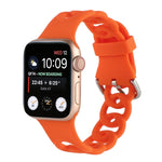Cinturino in silicone cavo per Apple Watch Series, 7 41mm / 6&SE&5&4 40mm / 3&2&1 38mm