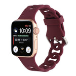 Cinturino in silicone cavo per Apple Watch Series, 7 41mm / 6&SE&5&4 40mm / 3&2&1 38mm