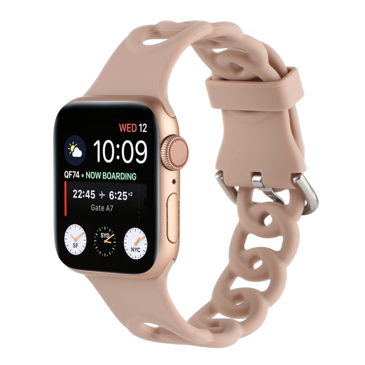 Cinturino in silicone cavo per Apple Watch Series, 7 41mm / 6&SE&5&4 40mm / 3&2&1 38mm