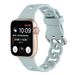 Cinturino in silicone cavo per Apple Watch Series, 7 45mm / 6&SE&5&4 44mm / 3&2&1 42mm