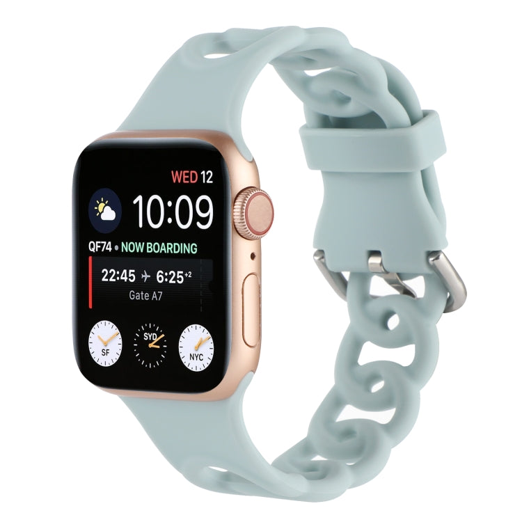 Cinturino in silicone cavo per Apple Watch Series, 7 45mm / 6&SE&5&4 44mm / 3&2&1 42mm