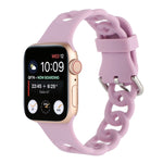 Cinturino in silicone cavo per Apple Watch Series, 7 45mm / 6&SE&5&4 44mm / 3&2&1 42mm