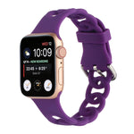 Cinturino in silicone cavo per Apple Watch Series, 7 45mm / 6&SE&5&4 44mm / 3&2&1 42mm