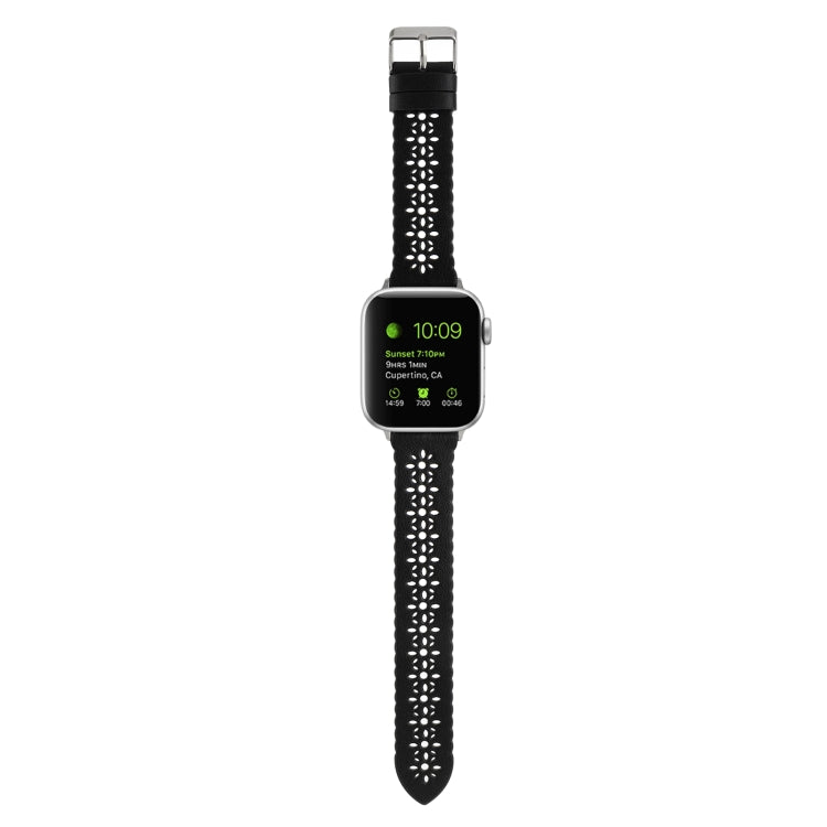 Cinturino cavo in vera pelle per Apple Watch Series, 7 41mm / 6&SE&5&4 40mm / 3&2&1 38mm, 7 45mm / 6&SE&5&4 44mm / 3&2&1 42mm