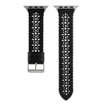 Cinturino cavo in vera pelle per Apple Watch Series, 7 41mm / 6&SE&5&4 40mm / 3&2&1 38mm, 7 45mm / 6&SE&5&4 44mm / 3&2&1 42mm