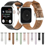 Cinturino cavo in vera pelle per Apple Watch Series, 7 41mm / 6&SE&5&4 40mm / 3&2&1 38mm, 7 45mm / 6&SE&5&4 44mm / 3&2&1 42mm
