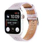 Cinturino cavo in vera pelle per Apple Watch Series, 7 41mm / 6&SE&5&4 40mm / 3&2&1 38mm, 7 45mm / 6&SE&5&4 44mm / 3&2&1 42mm