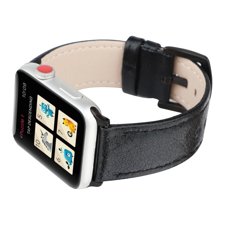 Cinturino in vera pelle glitterata per Apple Watch