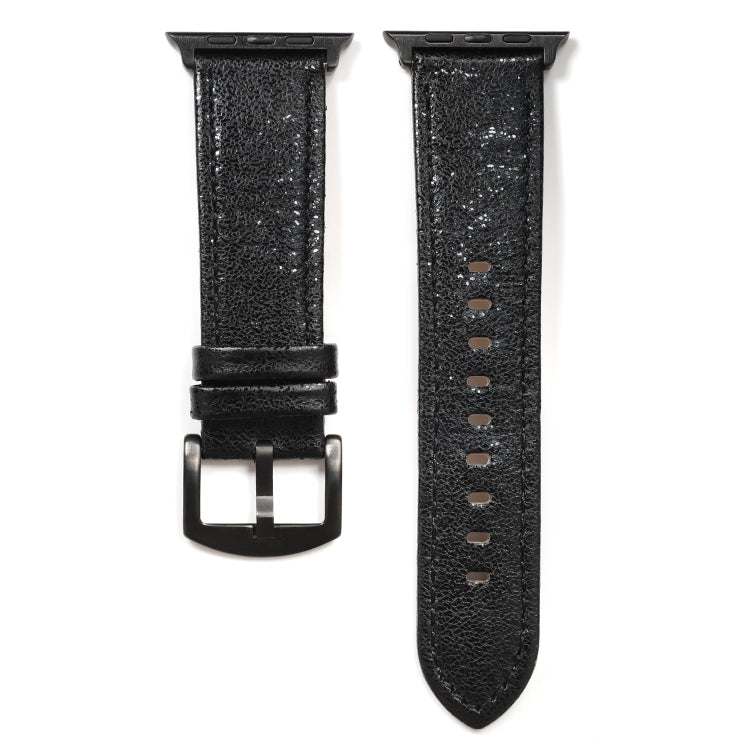 Cinturino in vera pelle glitterata per Apple Watch