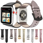 Cinturino in vera pelle glitterata per Apple Watch
