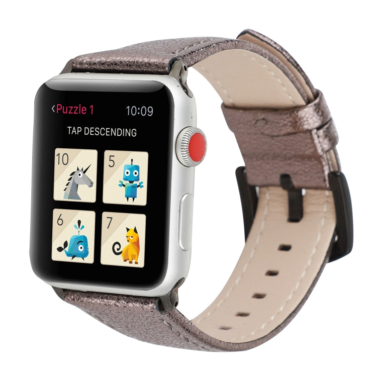 Cinturino in vera pelle glitterata per Apple Watch