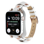 Cinturino cinturino in vera pelle per Apple Watch Series, 7 41mm / 6&SE&5&4 40mm / 3&2&1 38mm, 7 45mm / 6&SE&5&4 44mm / 3&2&1 42mm