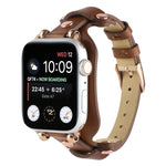 Cinturino cinturino in vera pelle per Apple Watch Series, 7 41mm / 6&SE&5&4 40mm / 3&2&1 38mm, 7 45mm / 6&SE&5&4 44mm / 3&2&1 42mm