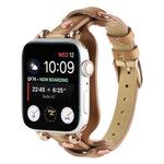 Cinturino cinturino in vera pelle per Apple Watch Series, 7 41mm / 6&SE&5&4 40mm / 3&2&1 38mm, 7 45mm / 6&SE&5&4 44mm / 3&2&1 42mm