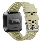 Cinturino in metallo traspirante, For FITBIT Versa