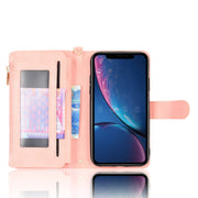 Custodia per telefono in pelle con cerniera texture Litchi, For iPhone XR, For iPhone XS Max, For iPhone X / XS