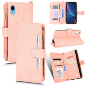 Custodia per telefono in pelle con cerniera texture Litchi, For iPhone XR, For iPhone XS Max, For iPhone X / XS