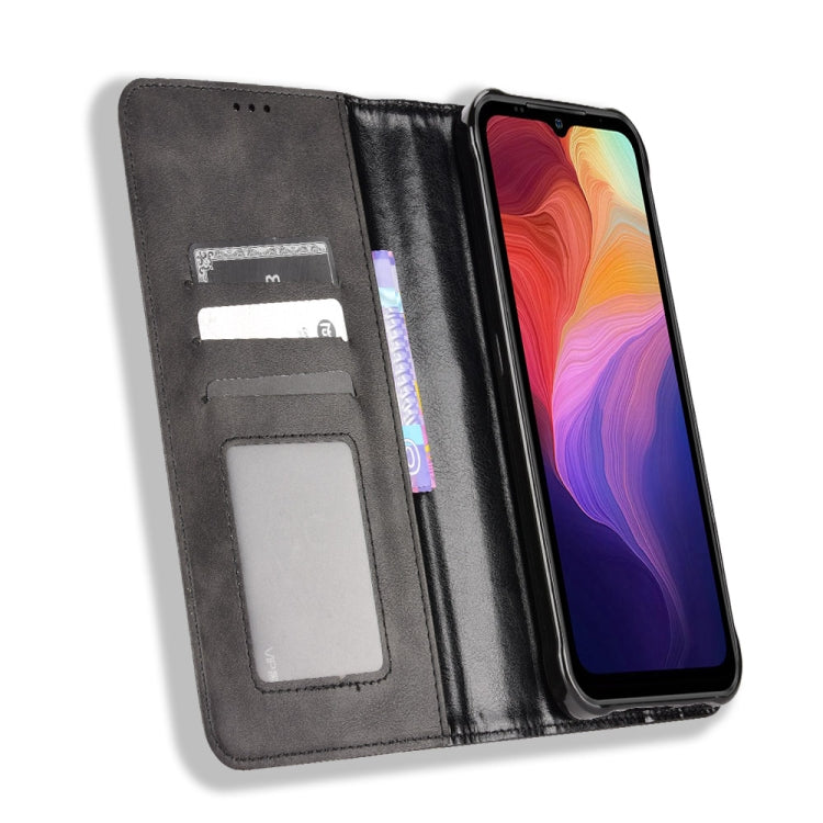 Custodia per telefono in pelle con trama retrò con fibbia magnetica, For Ulefone Power Armor 14 / 14 Pro, For Ulefone Armor X10 / X10 Pro, For Oukitel WP18, For Sony Xperia 1 IV, For Sony Xperia 10 IV, For Sharp Aquos R7