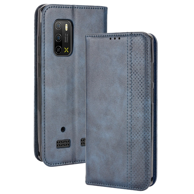 Custodia per telefono in pelle con trama retrò con fibbia magnetica, For Ulefone Power Armor 14 / 14 Pro, For Ulefone Armor X10 / X10 Pro, For Oukitel WP18, For Sony Xperia 1 IV, For Sony Xperia 10 IV, For Sharp Aquos R7