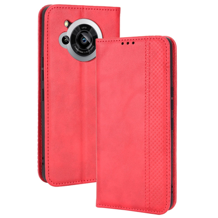 Custodia per telefono in pelle con trama retrò con fibbia magnetica, For Ulefone Power Armor 14 / 14 Pro, For Ulefone Armor X10 / X10 Pro, For Oukitel WP18, For Sony Xperia 1 IV, For Sony Xperia 10 IV, For Sharp Aquos R7
