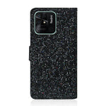 Custodia per telefono in pelle con glitter polvere, For Xiaomi Redmi 10C, For Samsung Galaxy A13 4G
