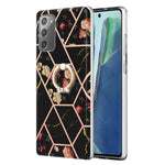 Custodia porta anello in TPU con motivo floreale in marmo, For Samsung Galaxy A13 4G, For Samsung Galaxy A23 5G / 4G, For Samsung Galaxy A33 5G, For Samsung Galaxy A53 5G, For Samsung Galaxy A73 5G, For Samsung Galaxy Note20