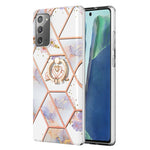 Custodia porta anello in TPU con motivo floreale in marmo, For Samsung Galaxy A13 4G, For Samsung Galaxy A23 5G / 4G, For Samsung Galaxy A33 5G, For Samsung Galaxy A53 5G, For Samsung Galaxy A73 5G, For Samsung Galaxy Note20