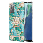 Custodia porta anello in TPU con motivo floreale in marmo, For Samsung Galaxy A13 4G, For Samsung Galaxy A23 5G / 4G, For Samsung Galaxy A33 5G, For Samsung Galaxy A53 5G, For Samsung Galaxy A73 5G, For Samsung Galaxy Note20