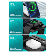 D2 15W Max 6 in 1 Supporto per caricabatterie wireless veloce multifunzione