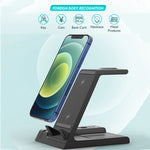 Caricabatterie wireless 15W 6 in 1 con supporto multifunzione