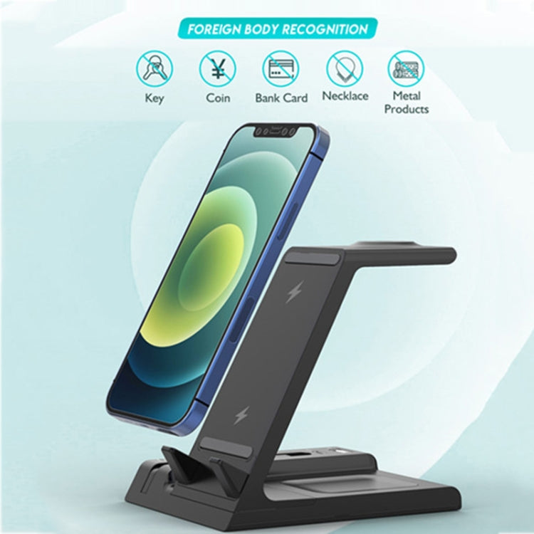 Caricabatterie wireless 15W 6 in 1 con supporto multifunzione