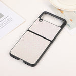 Custodia per telefono in pelle PU glitterata, For Samsung Galaxy Z Flip3 5G