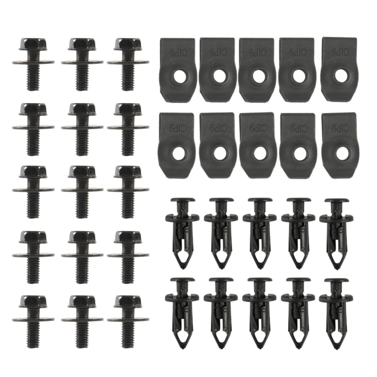 35 in 1 kit di fissaggio paraurti parafango per cofano auto per berlina Infiniti G35 2003-2008, A6854
