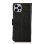 Custodia portafoglio in pelle con RFID per iPhone 14 Pro Max