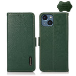 Custodia portafoglio in pelle con RFID per iPhone 14 Pro Max