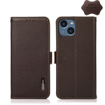 Custodia portafoglio in pelle con RFID per iPhone 14 Pro Max
