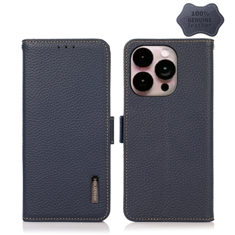 Custodia portafoglio in pelle con RFID per iPhone 14 Pro Max